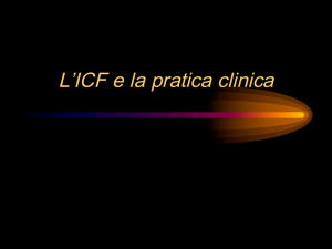 L`ICF e la pratica clinica