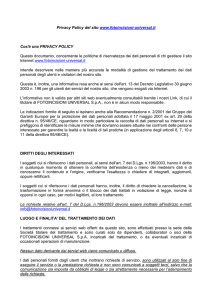 Privacy Policy del sito www.fotoincisioni