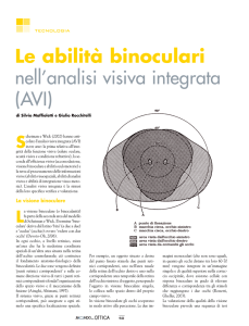 Le abilità binoculari nell`analisi visiva integrata (AVI)