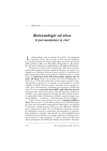 Biotecnologie ed etica