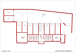 PIANTA PIANO INTERRATO SCALA 1:100