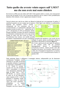 Tutto quello che avreste voluto sapere sull` LM317 ma che non