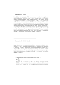 Lezione VII - Dipartimento di Matematica
