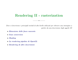 Rendering II - rasterization