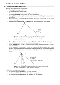 1. Definizioni relative ai triangoli