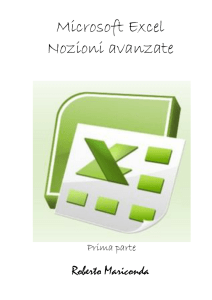 Microsoft Excel Nozioni avanzate Prima parte