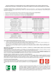 oggetto: informativa sui rischi presenti negli ambienti di pertinenza