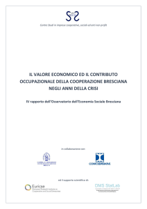 Quarto Rapporto sulla Cooperazione Bresciana 2008-2014