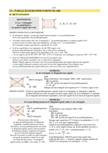 Geometria. Cap. 4 - Luoghi geometrici, quadrilateri particolari