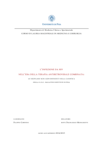 l`infezione da hiv nell`era della terapia antiretrovirale