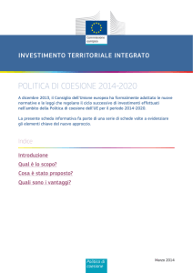 Investimenti Territoriali Integrati