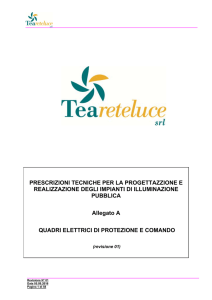 PRESCRIZIONI TECNICHE PER LA PROGETTAZZIONE E