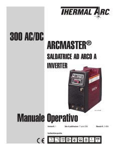 ARCMASTER® 300 AC/DC Manuale Operativo