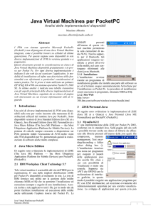 Java Virtual Machines per PocketPC