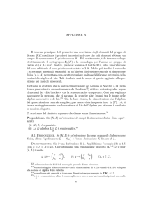 APPENDICE A Il teorema principale 3.10 permette una descrizione