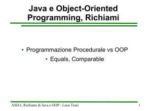 Richiami di Java e OOP