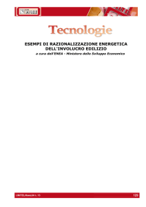 ESEMPI DI RAZIONALIZZAZIONE ENERGETICA DELL