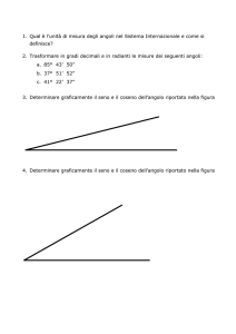 MATEMATICA: goniometria e trigonometria (esercizi)