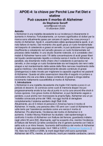 APOE-4: la chiave per Perch&eacute; Low Fat Diet e statine