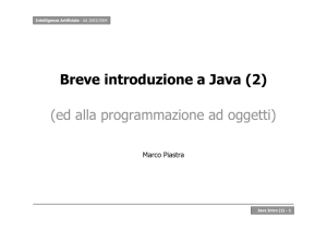 Introduzione a Java, parte seconda