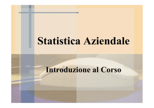 Statistica Aziendale - ASSOCIAZIONE ETABETAGAMMA