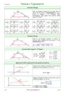 Formule di Trigonometria