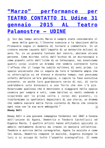 performance per TEATRO CONTATTO IL Udine 31