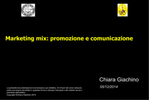 Marketing mix: promozione e comunicazione