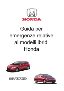 Guida per emergenze relative ai modelli ibridi Honda
