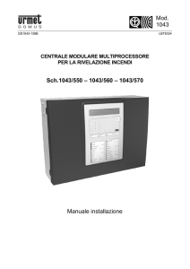 Mod. 1043 Sch.1043/550 – 1043/560 – 1043/570 Manuale