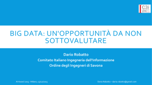 big data: un`opportunità da non sottovalutare