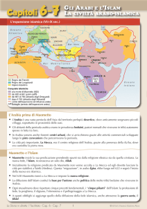 Capitoli 6-7 GLI ARABI E L`ISLAM - Istituto Italiano Edizioni Atlas
