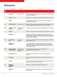 Glossario - Zanichelli online per la scuola