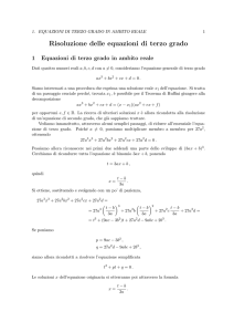 Risoluzione delle equazioni di terzo grado