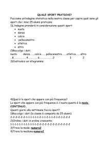 Quale sport - Matematicando con Pinuccia