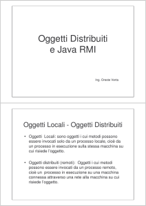 Oggetti Distribuiti e Java RMI