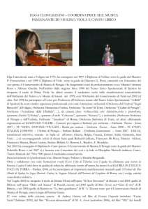 elga ciancaleoni – coordinatrice sez. musica insegnante di violino