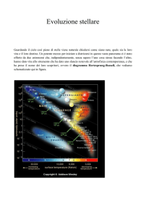 Evoluzione stellare - Gruppo Astrofili Arezzo