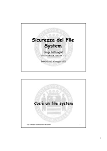 Sicurezza del File System