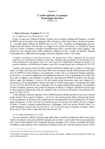 L`esodo egiziano. La pasqua Il passaggio del mare