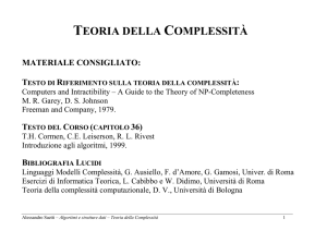 Teoria della complessità computazionale