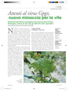 Attenti al virus Gpgv - Agricoltura Regione Emilia