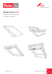 Scheda tecnica RotoQ - Finestre per tetti Roto