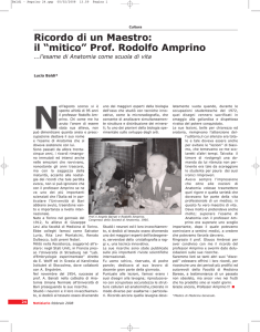 il “mitico” Prof. Rodolfo Amprino