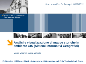 Analisi e visualizzazione di mappe storiche in ambiente GIS (Sistemi