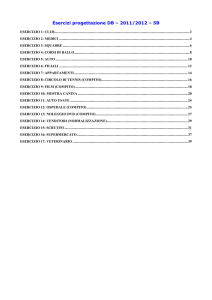 ESERCIZI di progettazione