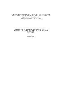 struttura ed evoluzione delle stelle