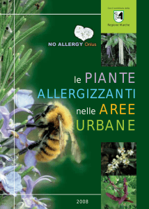 No Allergy Onlus. Le Piante Allergizzanti nelle Aree