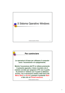 Il Sistema Operativo Windows