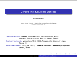 Concetti Introduttivi della Statistica - Studium